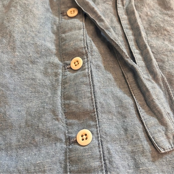 Madewell Denim Button Front Tie Skirt 12 all seasons - Picture 4 of 10